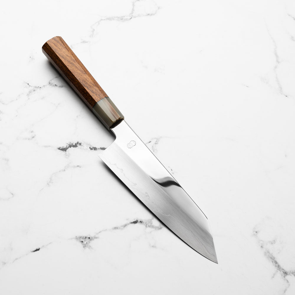 Sakai Kikumori "Choyo" Ginsan Bunka 180mm - Quince