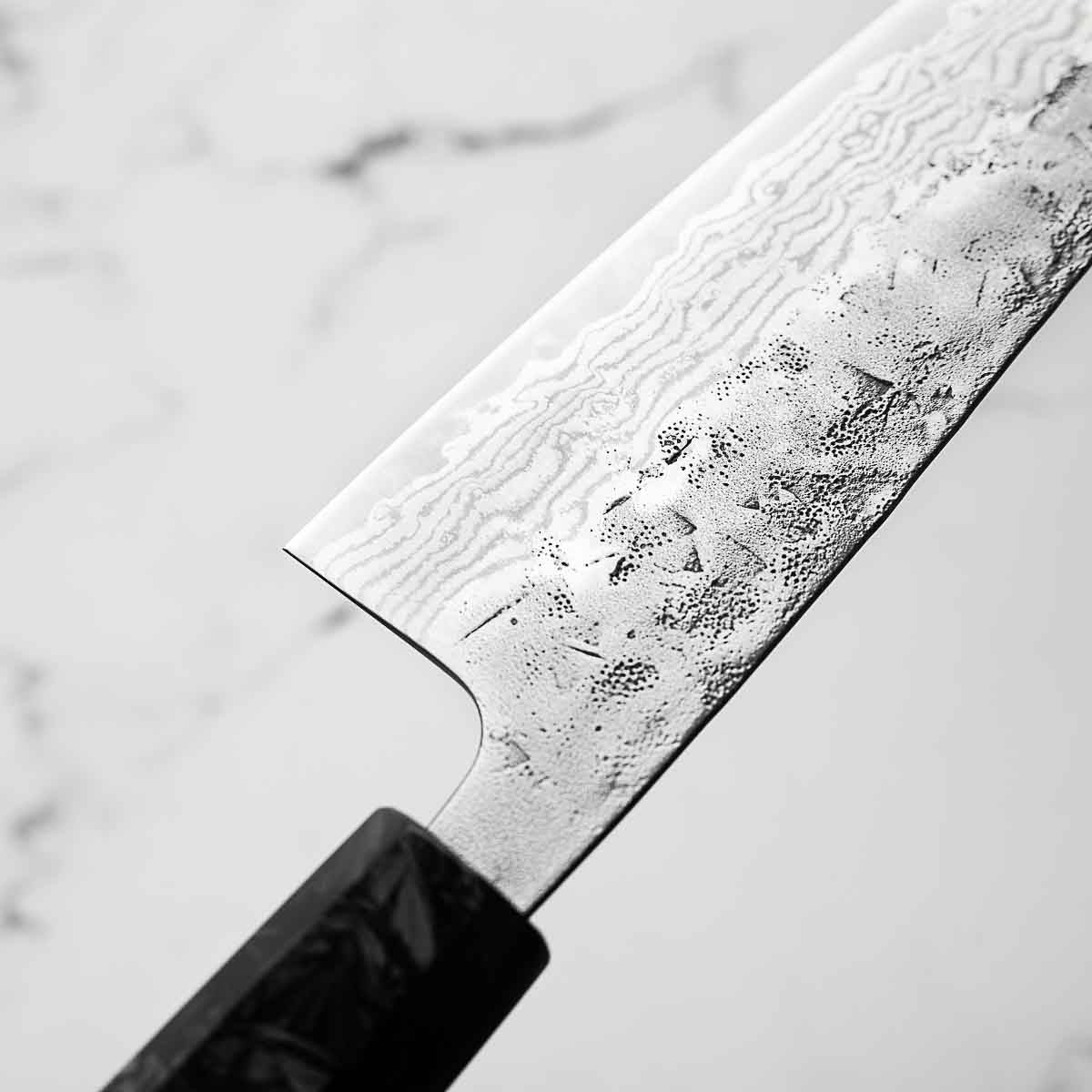 Tsunehisa SLD Washiji Santoku 165mm - Carbon Fibre