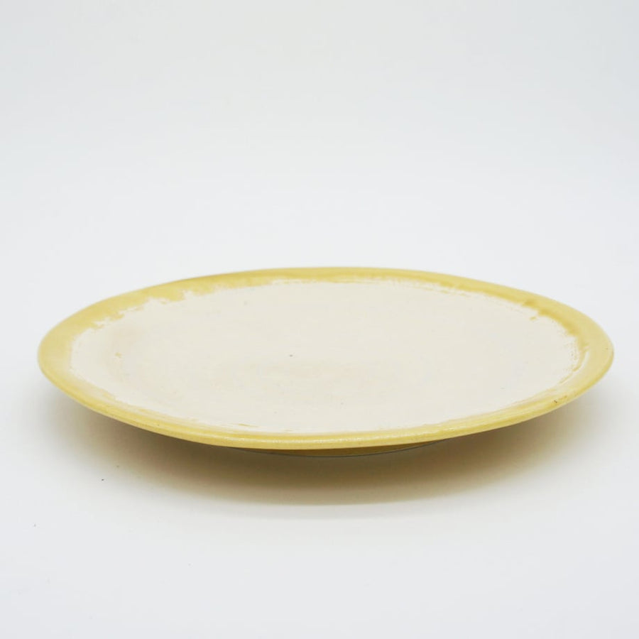 Bread & Rice Glossy Glaze Large Plate - Mont Blanc Mustard