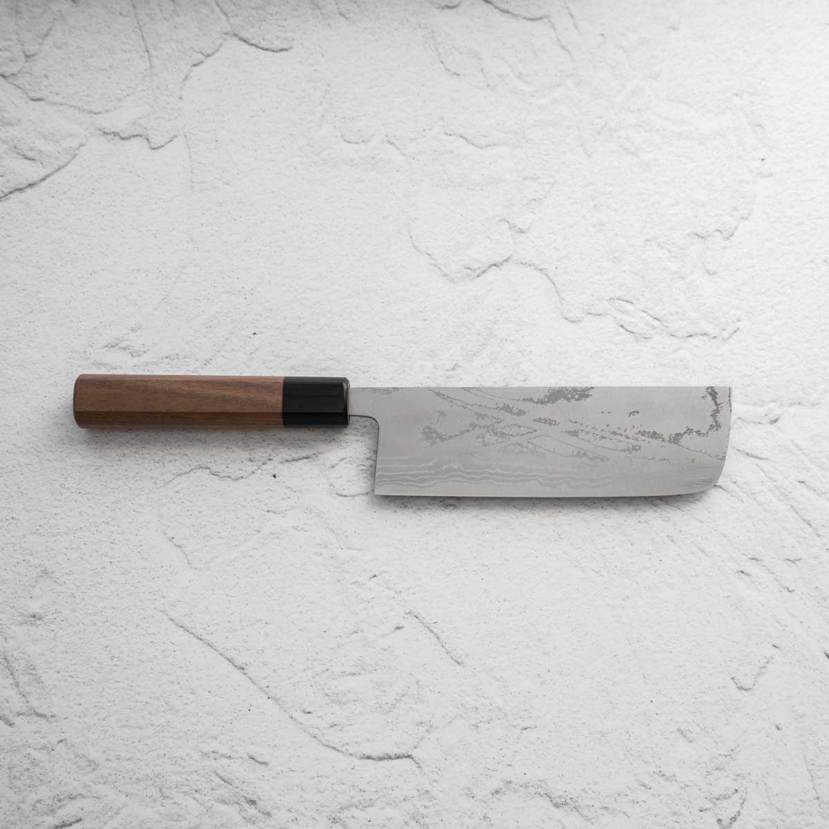 Shiro Kamo White 2 Damascus Nakiri 165mm