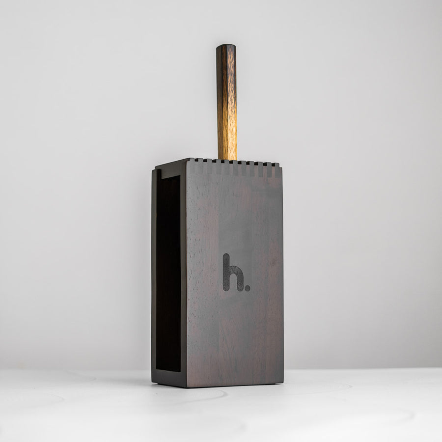 Habitat Slotted Benchtop Knife Block - Black