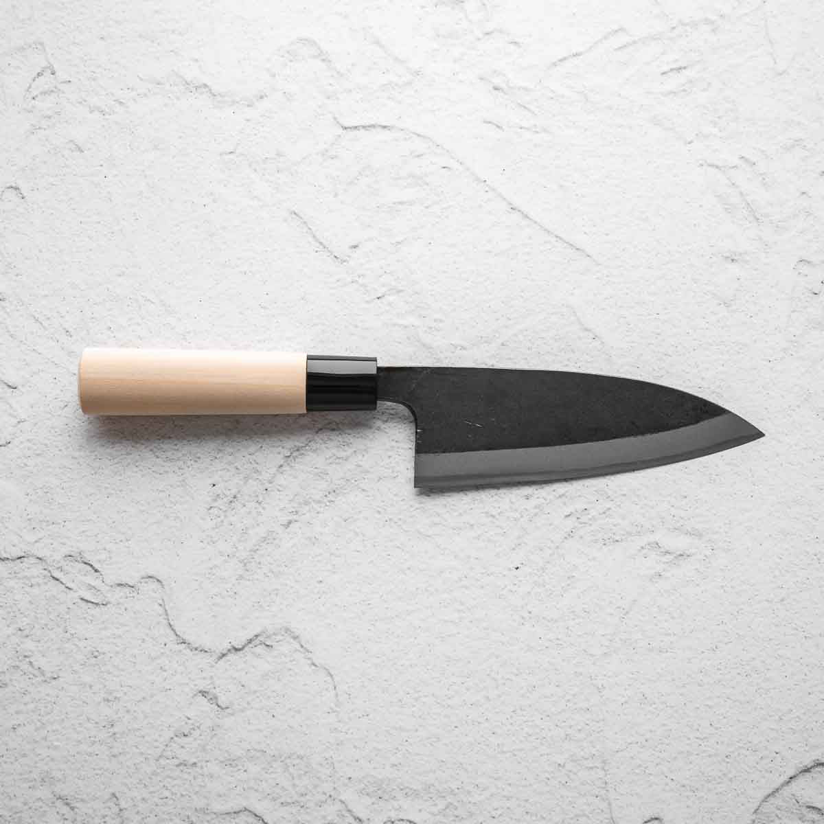 Fukamizu Double Bevel Deba 150mm Chefs Edge Handmade Japanese Kitchen Knives