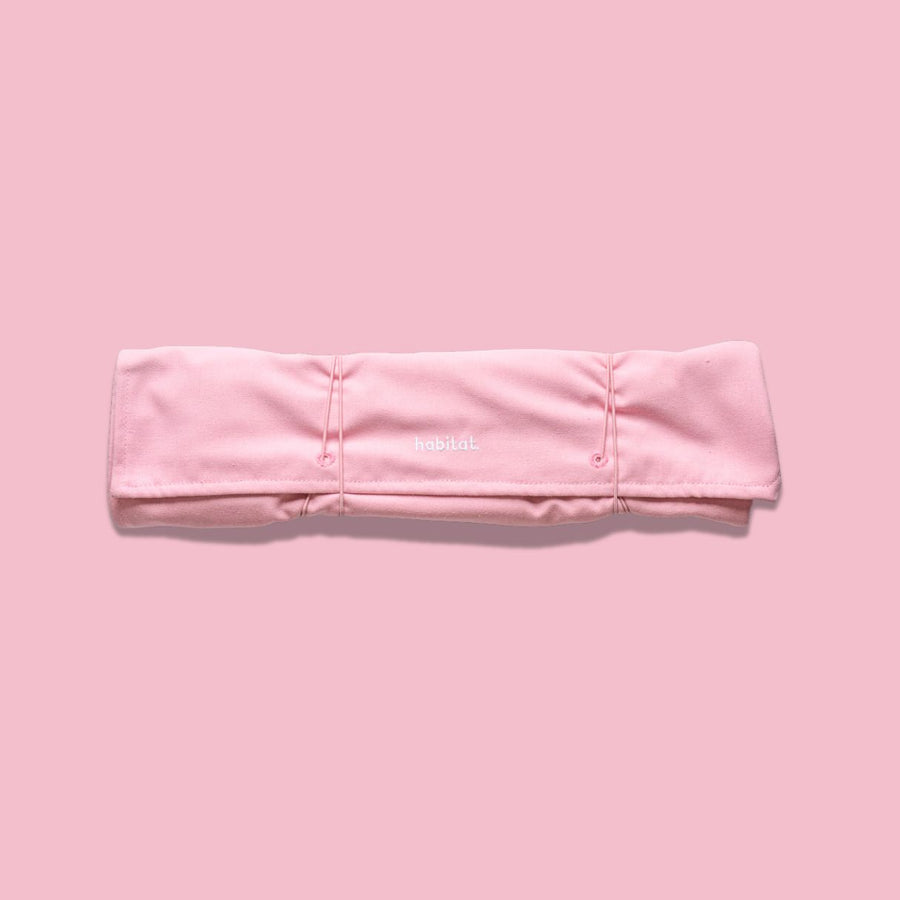 Habitat Canvas Knife Roll - 6 Slot - Pastel Pink