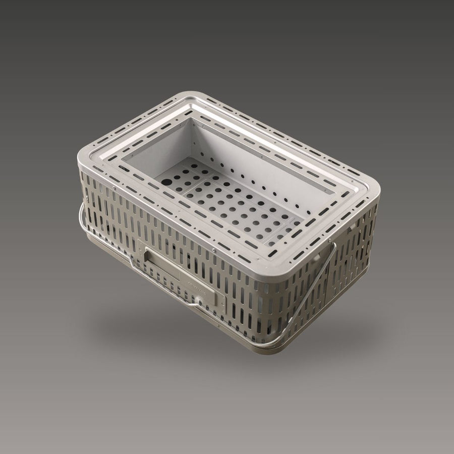 Green Life - Large Tabletop BBQ Grill Double Walled - Light Grey