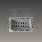 Green Life - Tabletop BBQ Grill Double Walled Liftable Grill - Grey