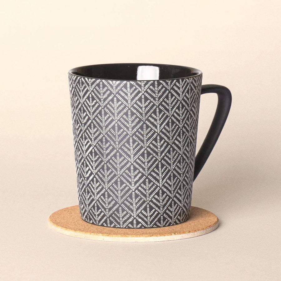 Mug | Black-Stained White Wooden | Limited Edition