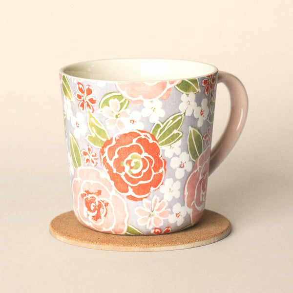 Mug — Painted Rose (Pink)