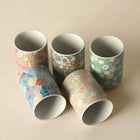 Japanese Teacup Set — Kyo Yuzen (Set of 5)