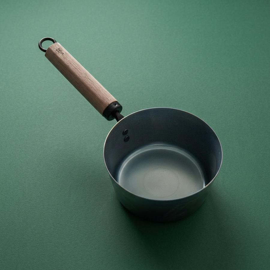 Fujita Kinzoku - "Soup Pan for Cheering Up Your Days" - Walnut Handle