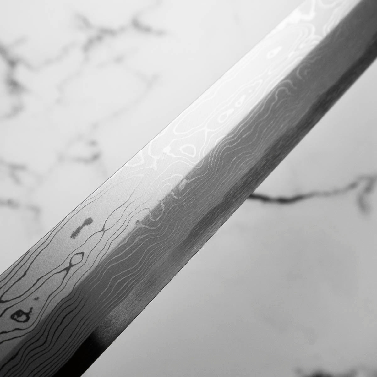 Yamawaki Hamono Nakagawa Satoshi Blue 1 Damascus Kiritsuke Yanagiba 360mm
