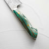 Nigara Hamono SG2 Raindrop Damascus Kiritsuke 240mm - Turquoise