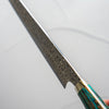 Nigara Hamono SG2 Raindrop Damascus Kiritsuke 240mm - Turquoise