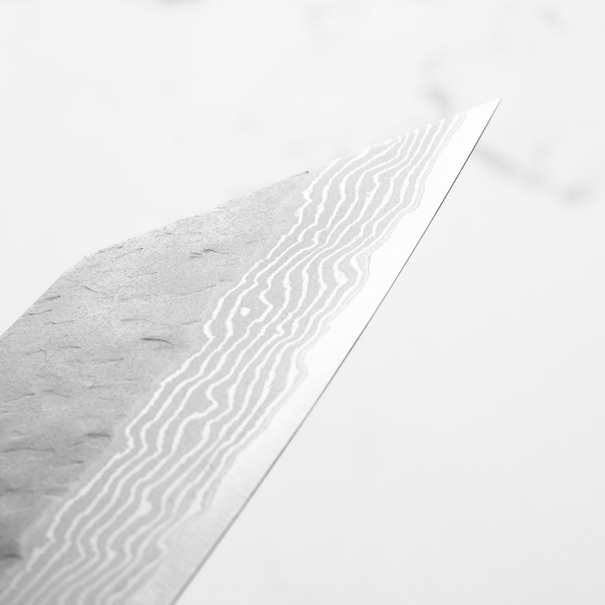 Nigara Hamono VG10 Tsuchime Damascus Bunka 165mm - Ebony