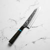 Hatsukokoro SLD Kurouchi Damascus Kiritsuke Gyuto 210 - Maple Turquoise