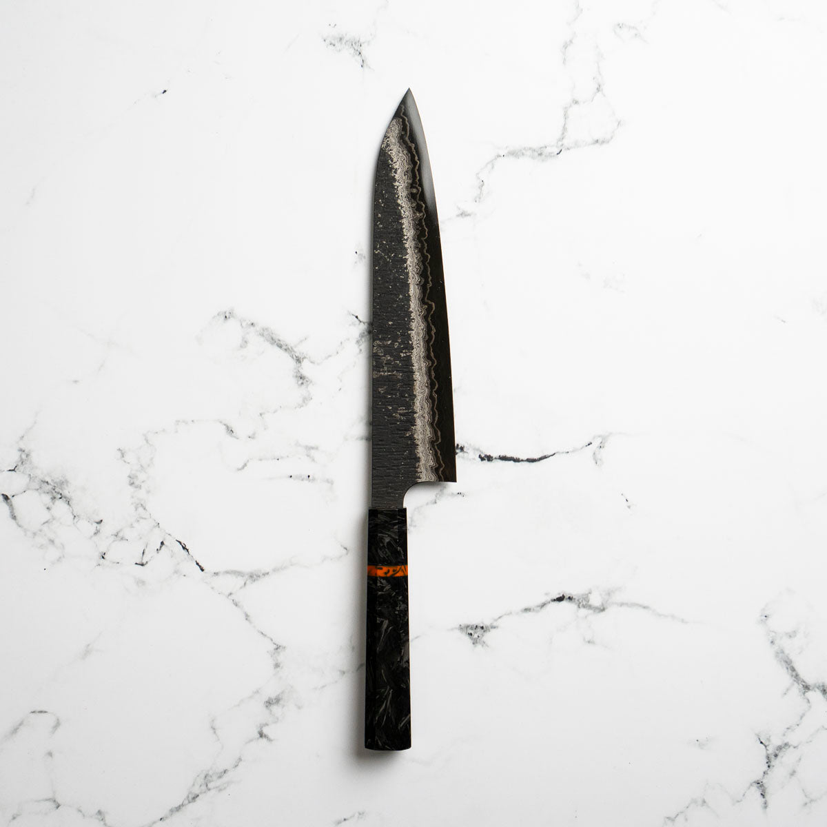 Hatsukokoro Itadaki Blue 2 + White 2 Coreless Kurouchi Tsuchime Gyuto 240mm