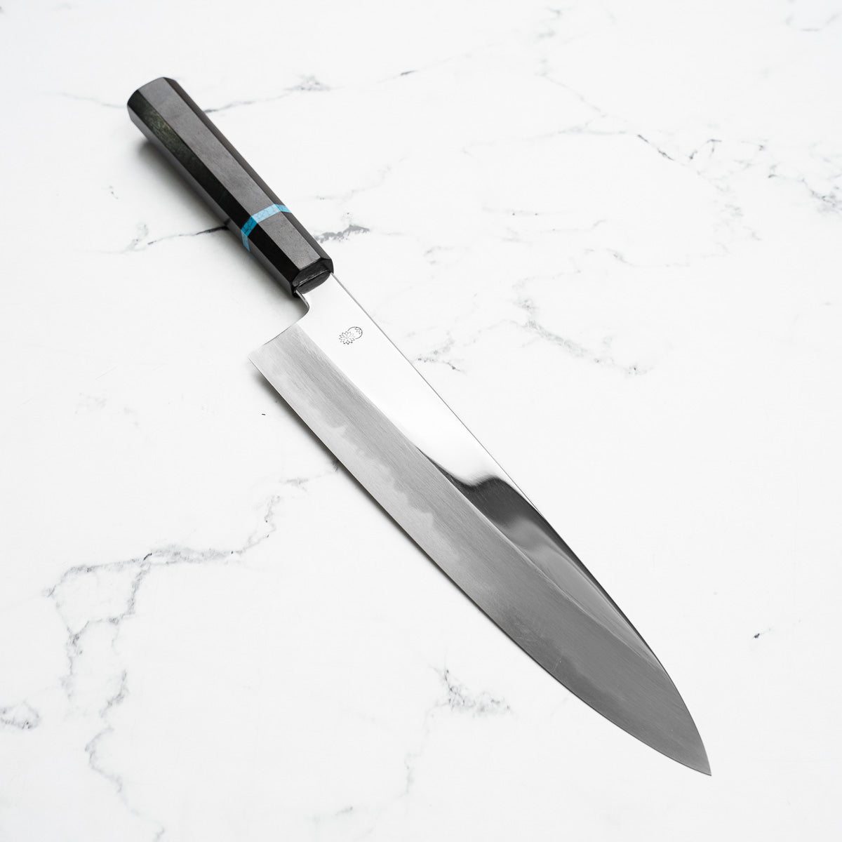 Sakai Kikumori "Choyo" Blue 1 Gyuto 270mm - Ebony Turquoise
