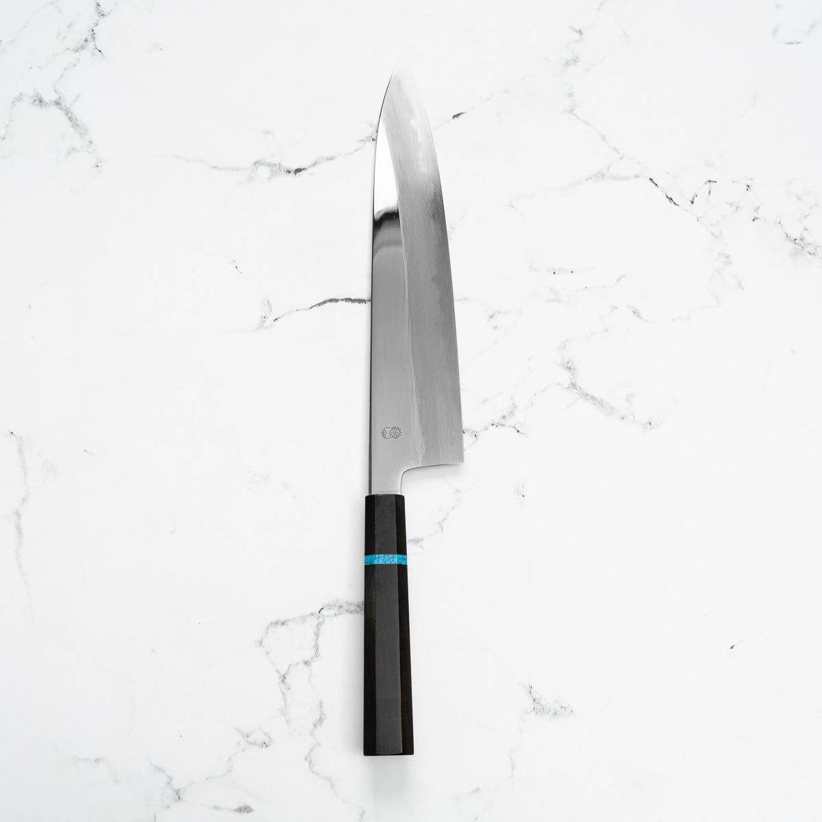 Sakai Kikumori "Choyo" Blue 1 Gyuto 270mm - Ebony Turquoise