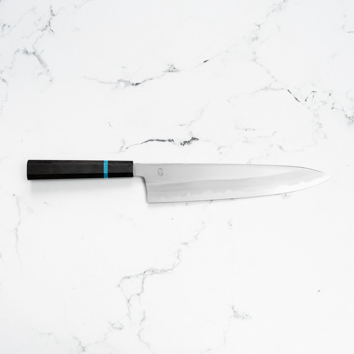 Sakai Kikumori "Choyo" Blue 1 Gyuto 270mm - Ebony Turquoise