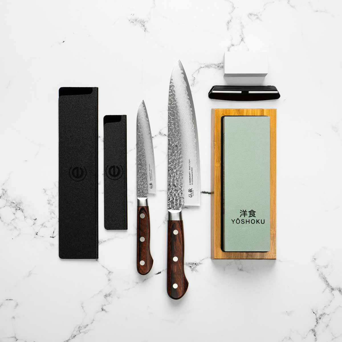 Senzo Universal VG10 - 2 Knife Set with Whetstone