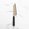Takeshi Saji VG10-W Nashiji Rainbow Damascus Bunka 165mm - Dark Carbon Fibre