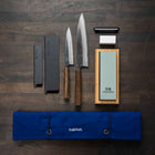 Hatsukokoro Kumokage Blue 2 - 2 Knife Set with Knife Roll