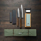 Hatsukokoro Kumokage Blue 2 - 2 Knife Set with Knife Roll