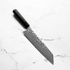 Tsunehisa 440C Damascus Tsuchime Kiritsuke 210mm - Carbon Fibre