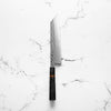 Tsunehisa 440C Damascus Tsuchime Kiritsuke 210mm - Carbon Fibre