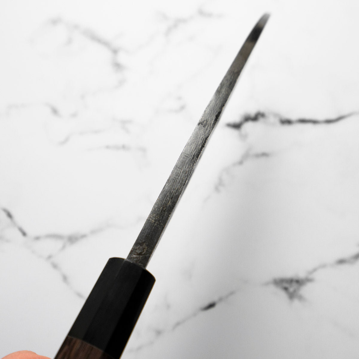 Hatsukokoro Kurokaze Blue 2 Kurouchi Double Bevel Deba 180mm
