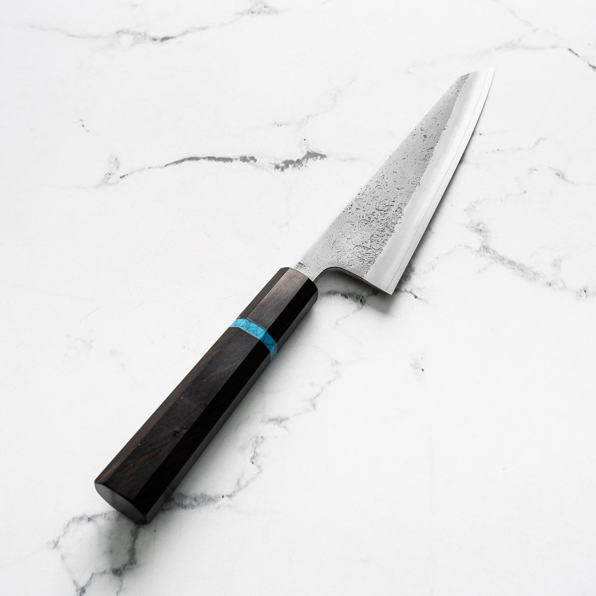 Yoshikane Hamono SKD Nashiji Honesuki 150mm - Ebony Turquoise