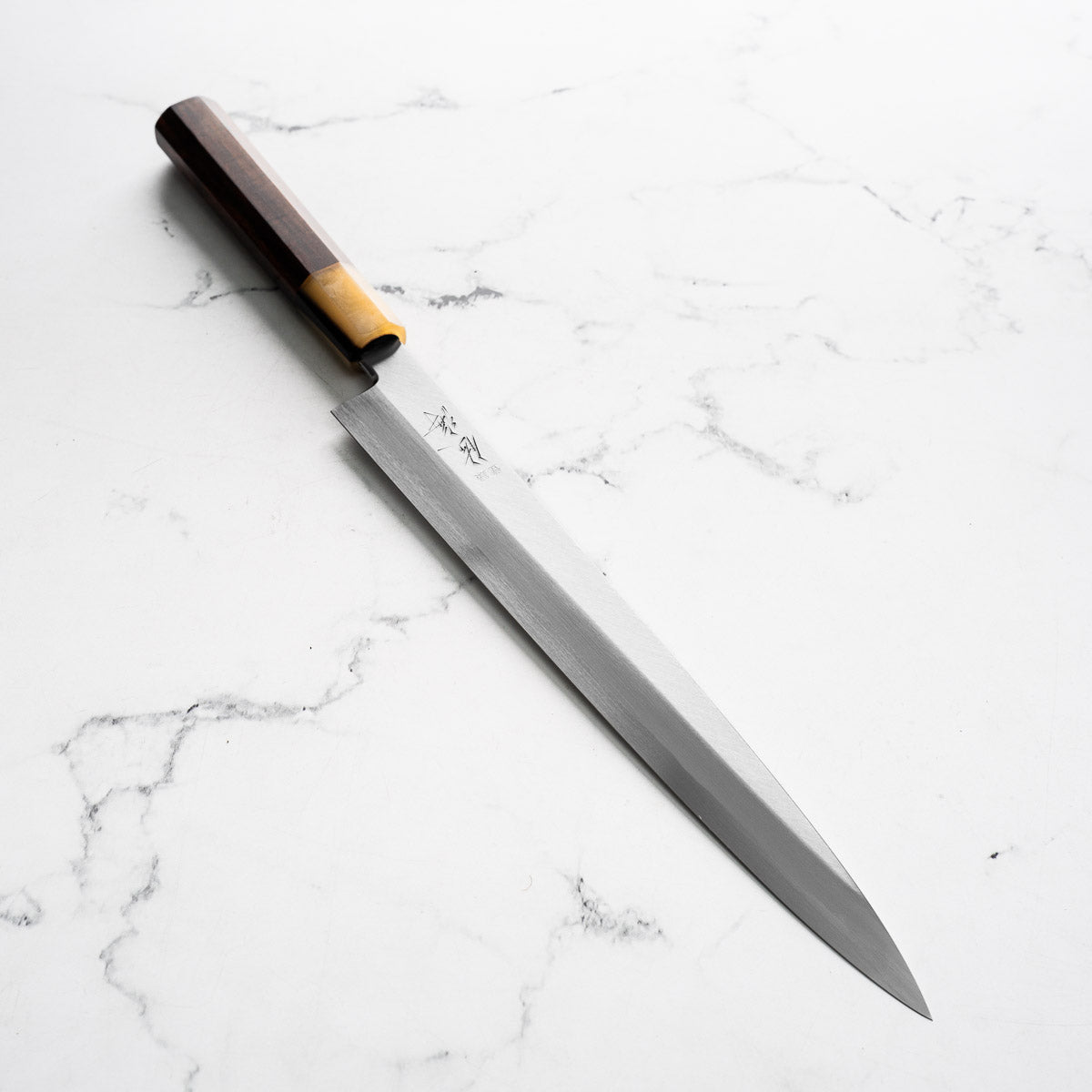 Touroku Sakai x Shimizu White 2 Yanagiba 270mm - Siamese Rosewood and Blonde
