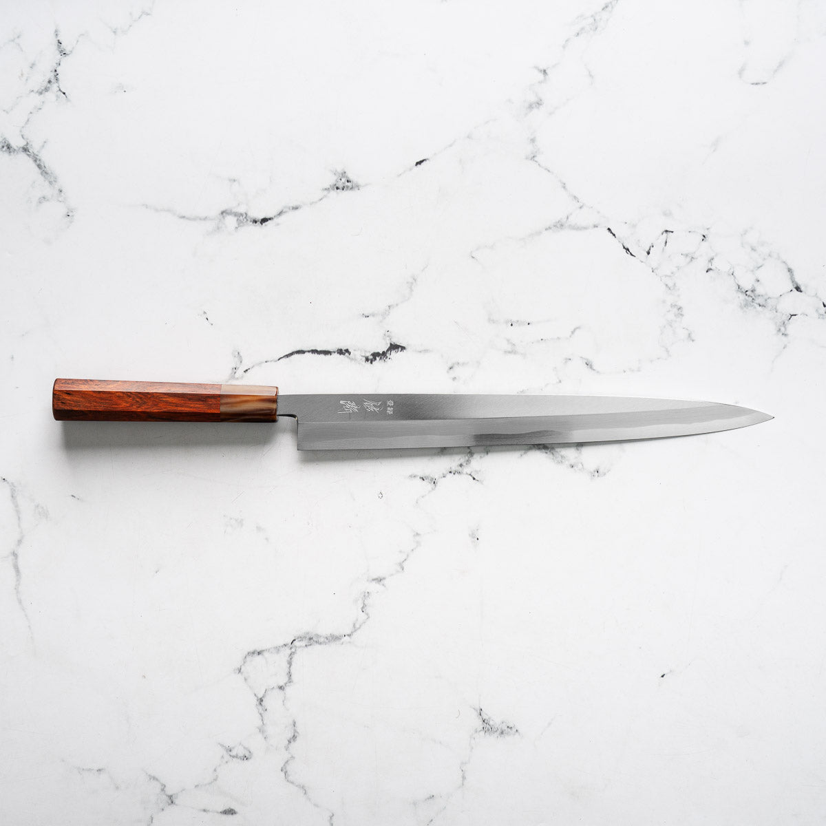 Touroku Sakai x Shimizu White 2 Yanagiba 300mm - Siamese Rosewood and Blonde