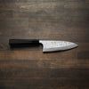 Hatsukokoro Yauji Blue 2 Damascus Deba 165mm - Ebony