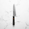 Hatsukokoro Ryusui Blue 2 Damascus Gyuto 210mm - Carbon Fibre - blade detail