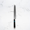 Sakai Kikumori "Choyo" Blue 1 Kirituske Yanagiba 300mm - Ebony Turquoise