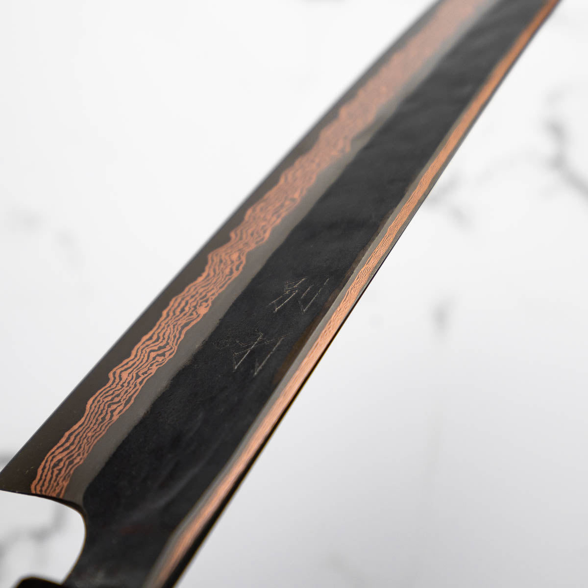 Hatsukokoro Yorokobi SLD Kurouchi Damascus Kiritsuke 210mm