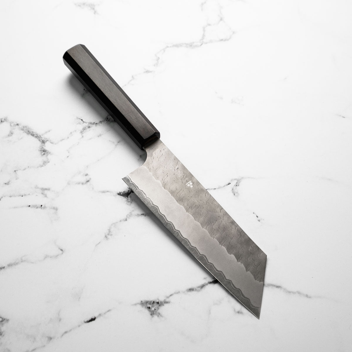 Nigara Hamono Blue Super Kiritsuke Nakiri 180mm - Ebony
