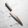 Hatsukokoro Hayabusa Blue 2 Rainbow Damascus Gyuto 210mm - Ebony