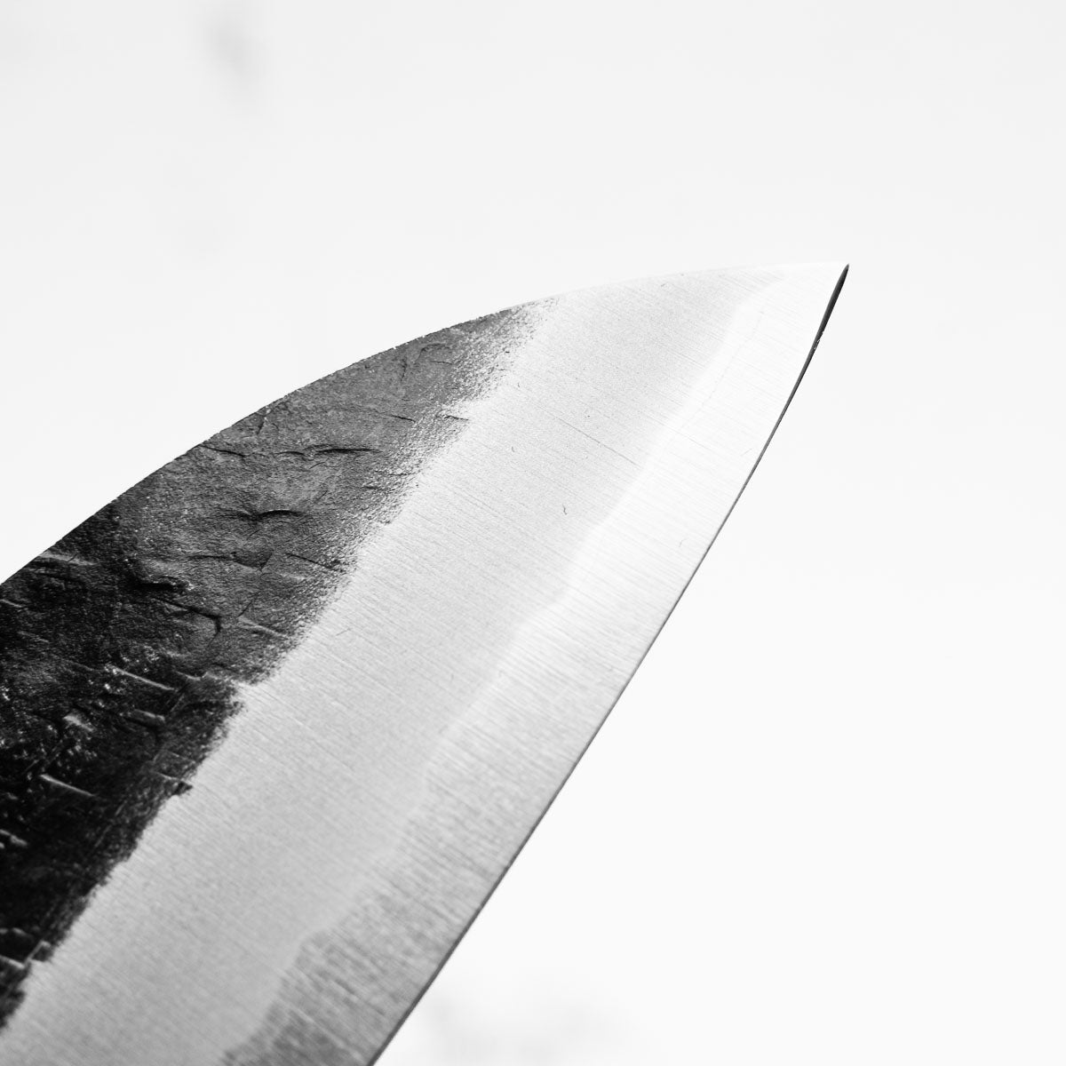 Shigeki Tanaka Blue 2 Stainless Clad Kurouchi Santoku 180mm