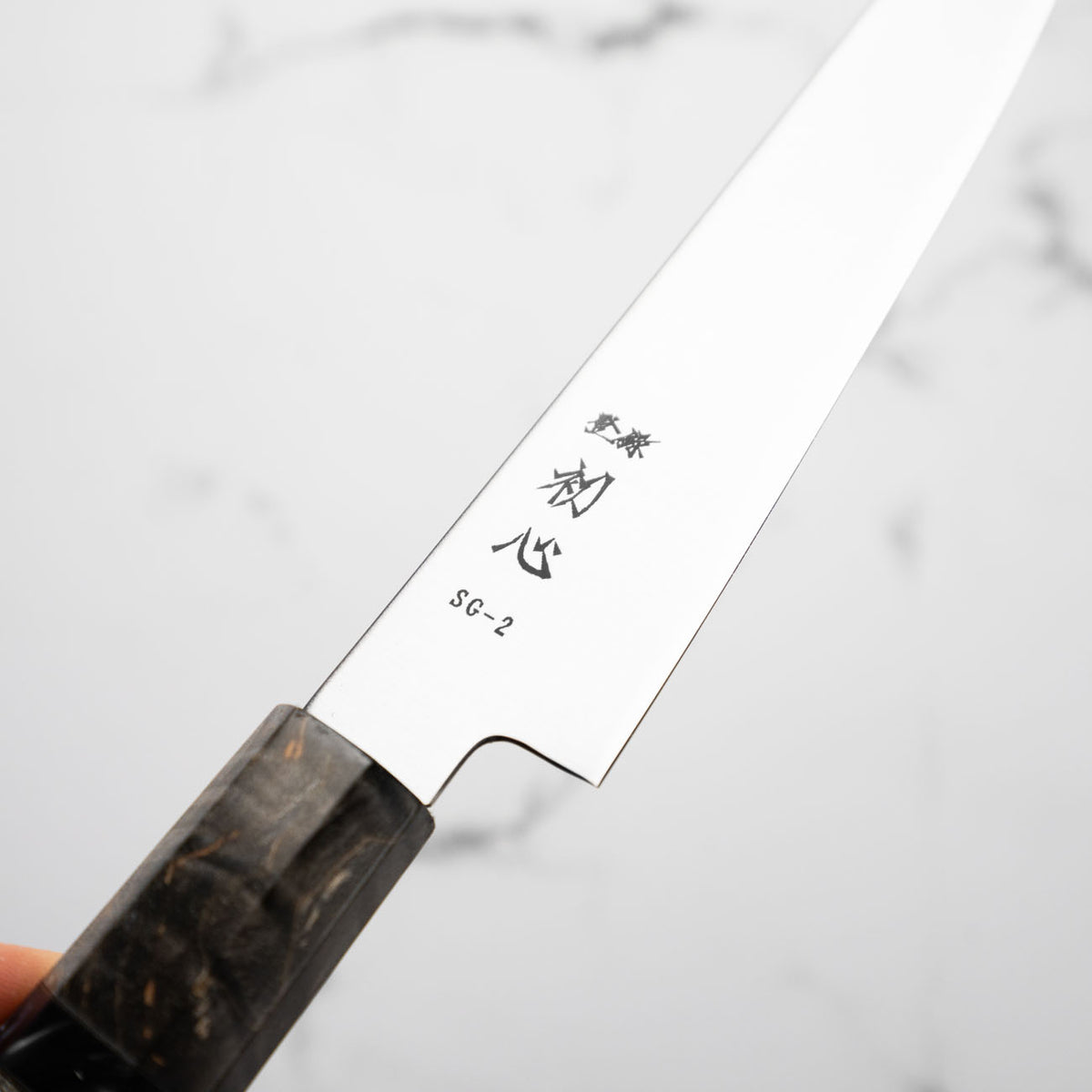 Hatsukokoro Hayabusa SG2 3 Layer Petty 150mm - Dark Maple