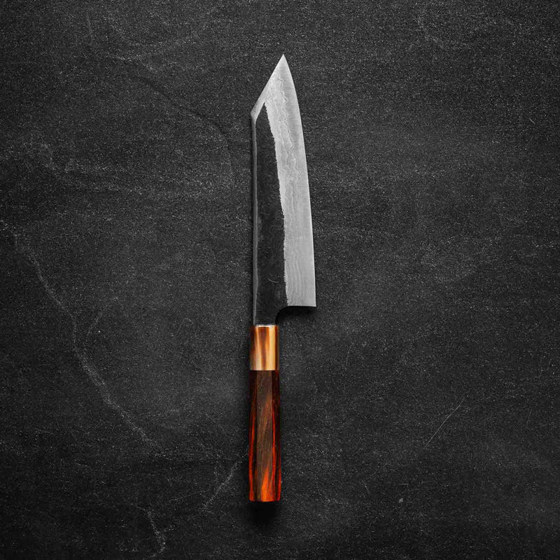 Hatsukokoro Yorokobi SP Kurouchi Damascus SLD Kiritsuke 210mm - Siamese Rosewood