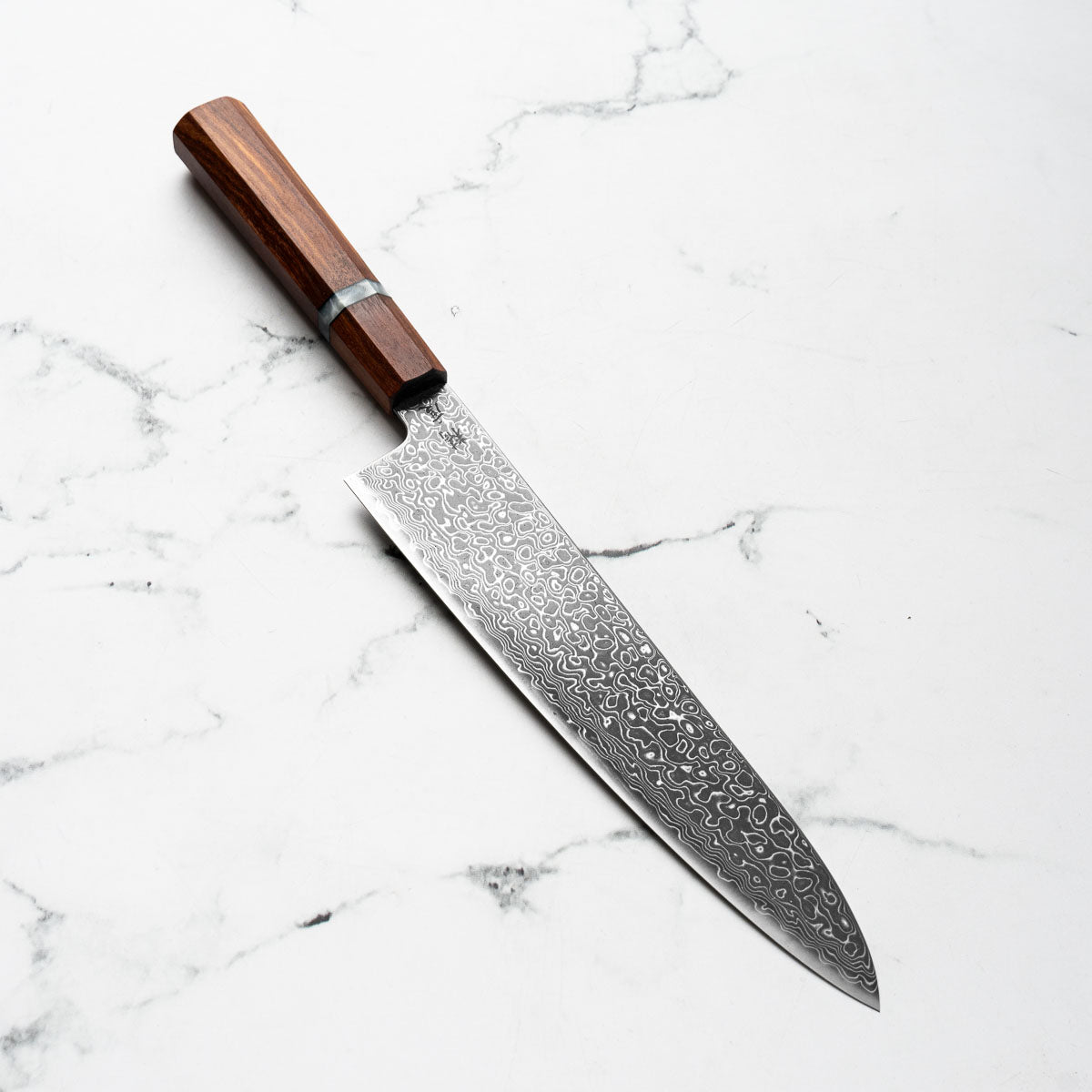 Seido VG10 Kurozome Nickel Damascus Gyuto 210mm - Sandalwood