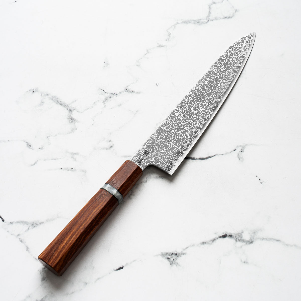Seido VG10 Kurozome Nickel Damascus Gyuto 210mm - Sandalwood