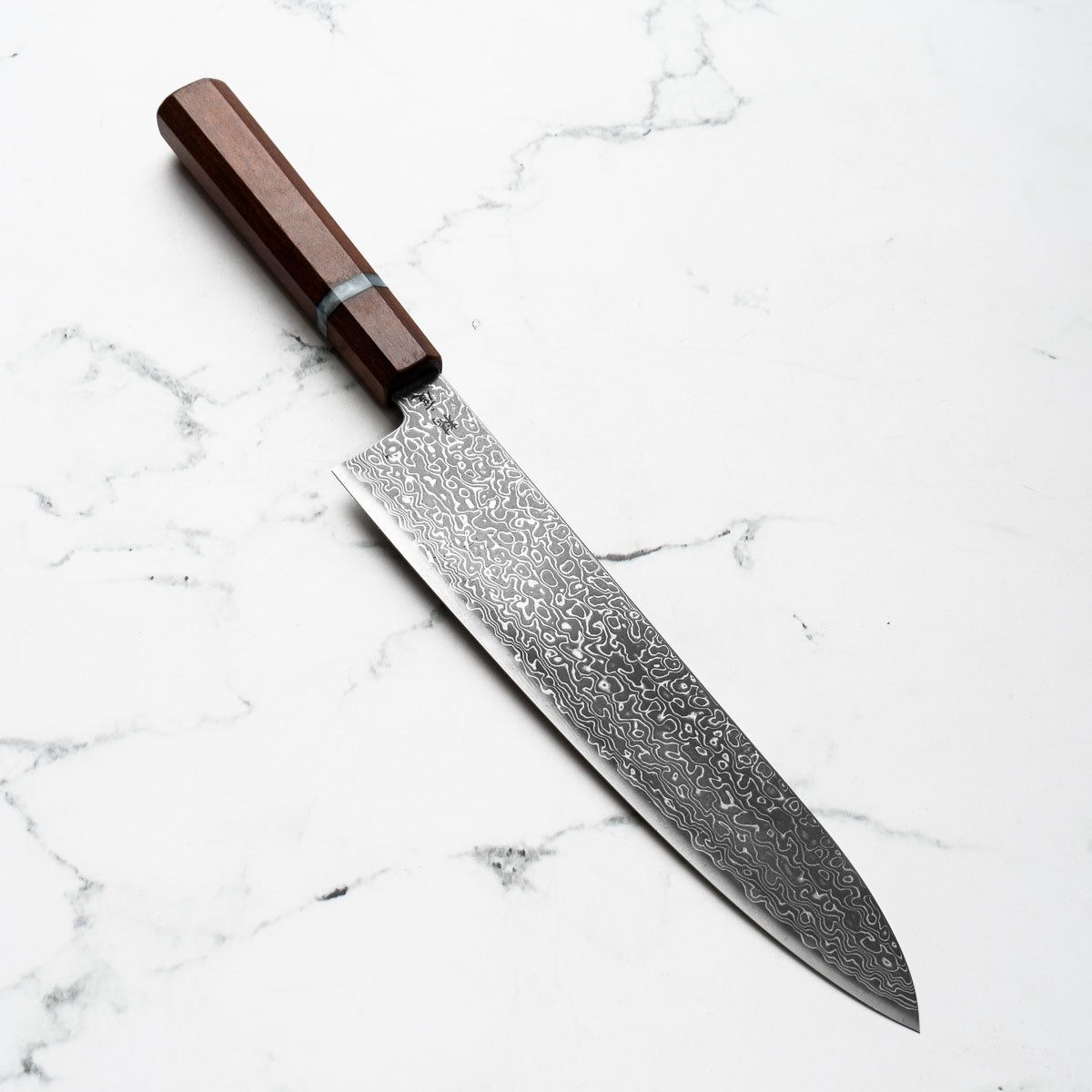 Seido VG10 Kurozome Nickel Damascus Gyuto 240mm - Sandalwood