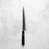 Seido "Kuro" x Tadafusa White 2 Kurouchi Sujihiki 240mm - Ebony & Turquoise
