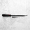 Seido "Kuro" x Tadafusa White 2 Kurouchi Sujihiki 240mm - Ebony & Turquoise