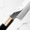 Nakagawa x Sakai Kikumori SG2 Mirror Kiritsuke Gyuto 210mm - Ebony and Blonde