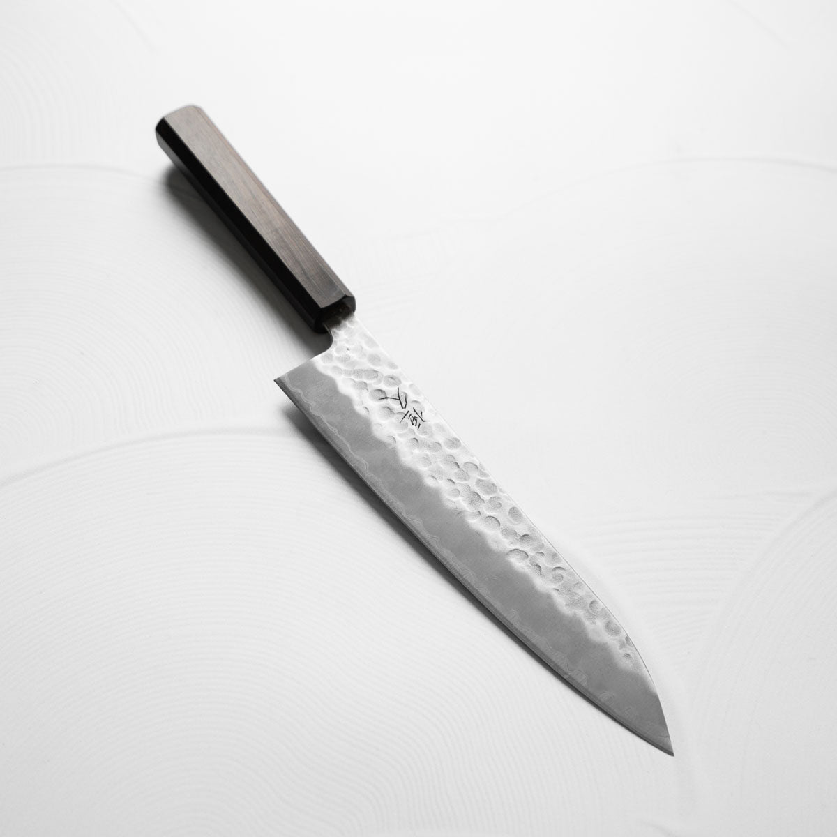 Tsunehisa White 2 SS Clad Tsuchime Gyuto 210mm - Ebony