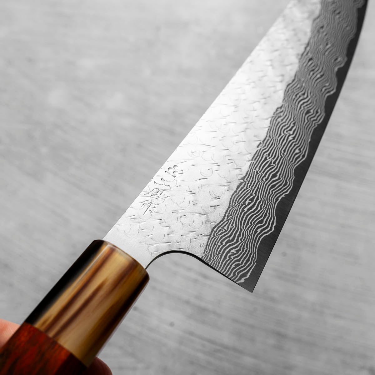 Nigara Hamono SG STRIX Gyuto 210mm - Siamese Rosewood