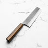 Yoshikane (Hatsukokoro) SKD Nashiji Stainless Clad Nakiri 165mm - Bubinga